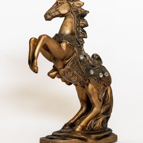 Pair of Desktop Decorative Horse Statue, Animal Sculpture Ornament Gift Set - Picture 3 of 6